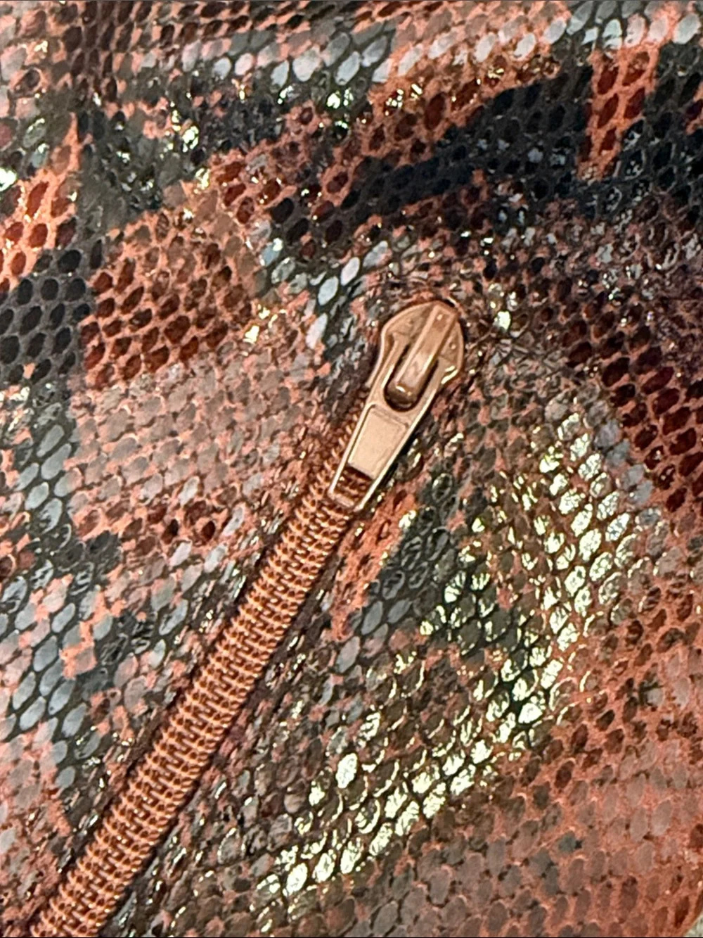 NWOT Fashion Nova Knee-High Snake-Print Boots in Brown